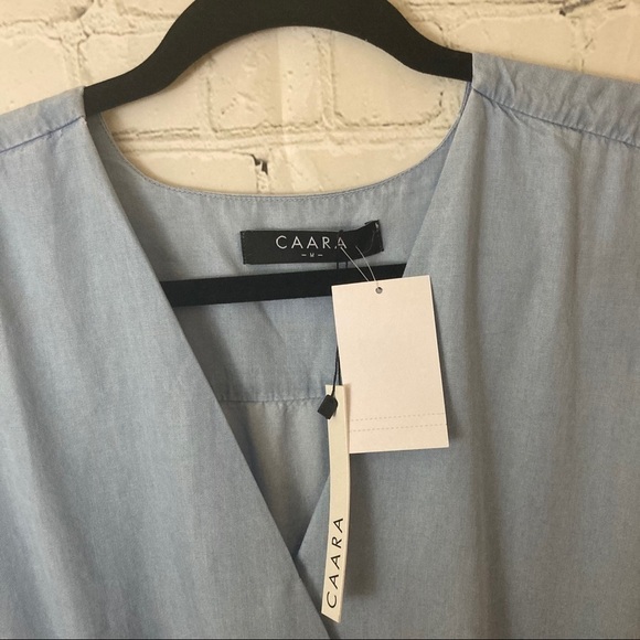 Caara chambray surplice romper - Picture 3 of 5